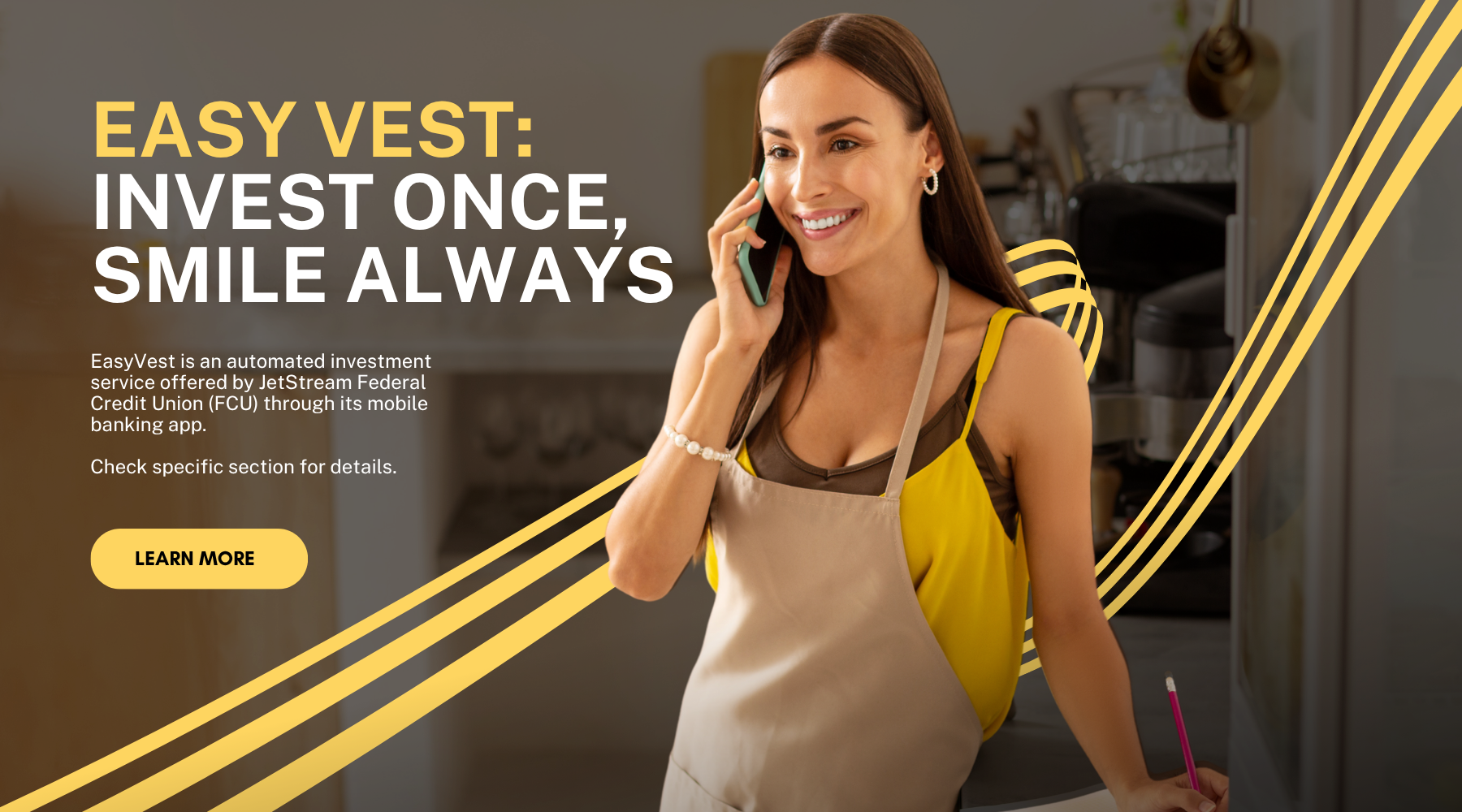 Easy vest. Invest once, smile always