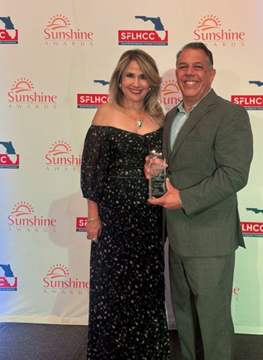Liliam M. Lopez, President & CEO SFLHCC and Emilio Ruiz, Market Outreach and Training Specialist