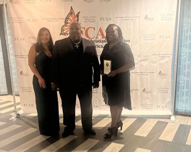 From left to right: BSA Officer Martha Ortega, FCAA CEO Terry Joseph Jr., and Compliance Officer Sheila Reasons